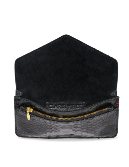 CLARIS VIROT Portefeuille ALEX LONG Python noir