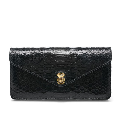 CLARIS VIROT Portefeuille ALEX LONG Python noir