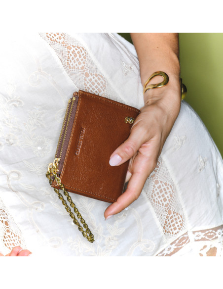 CLARIS VIROT Portefeuille HECTOR Tabac