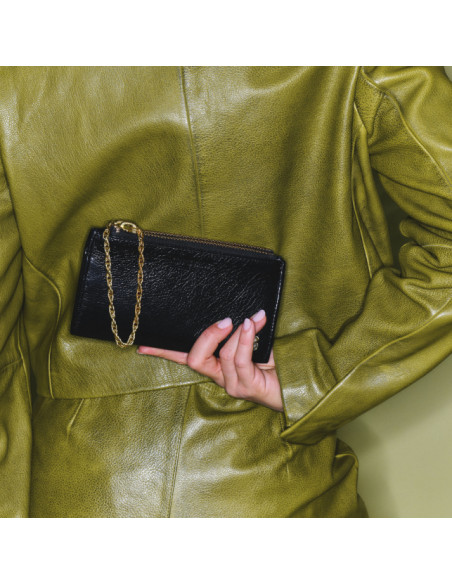 CLARIS VIROT Porte Monnaie ACHILLE Noir