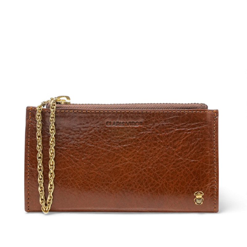 CLARIS VIROT Porte Monnaie ACHILLE Tabac