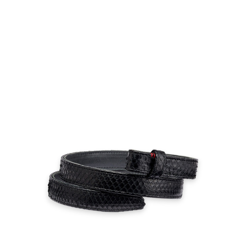 CLARIS VIROT Baby Ceinture Python Noir