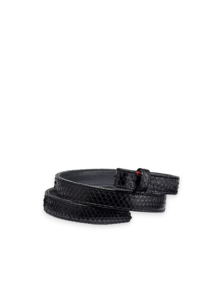 CLARIS VIROT Baby Ceinture Python Noir