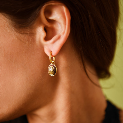 CLARIS VIROT B/O Créoles Scarabée