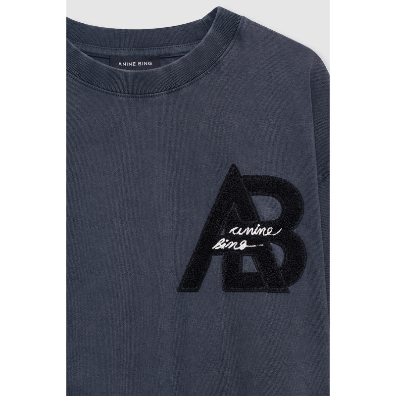 ANINE BING Robe t-Shirt BETH Washed Black
