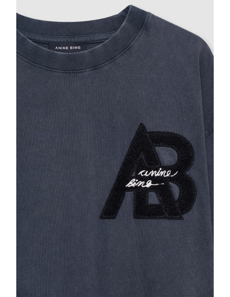ANINE BING Robe t-Shirt BETH Washed Black