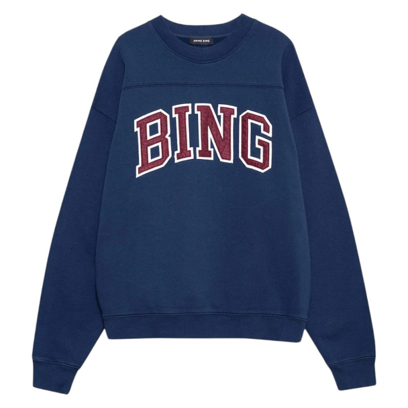 ANINE BING Sweatshirt TRENTON Washed Navy