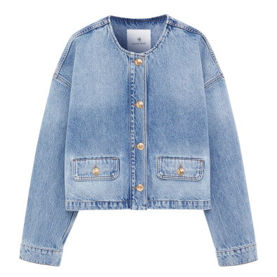 ANINE BING Veste en Jean BLANCHE