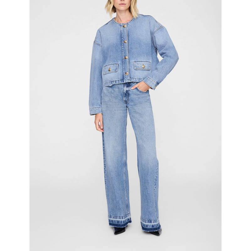 ANINE BING Veste en Jean BLANCHE