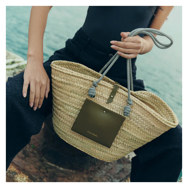 CRAIE STUDIO Panier CALANQUES Kaki Onde