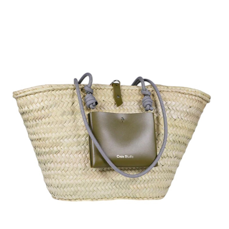 CRAIE STUDIO Panier CALANQUES Kaki Onde