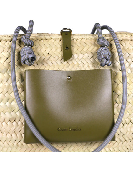 CRAIE STUDIO Panier CALANQUES Kaki Onde