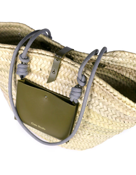 CRAIE STUDIO Panier CALANQUES Kaki Onde
