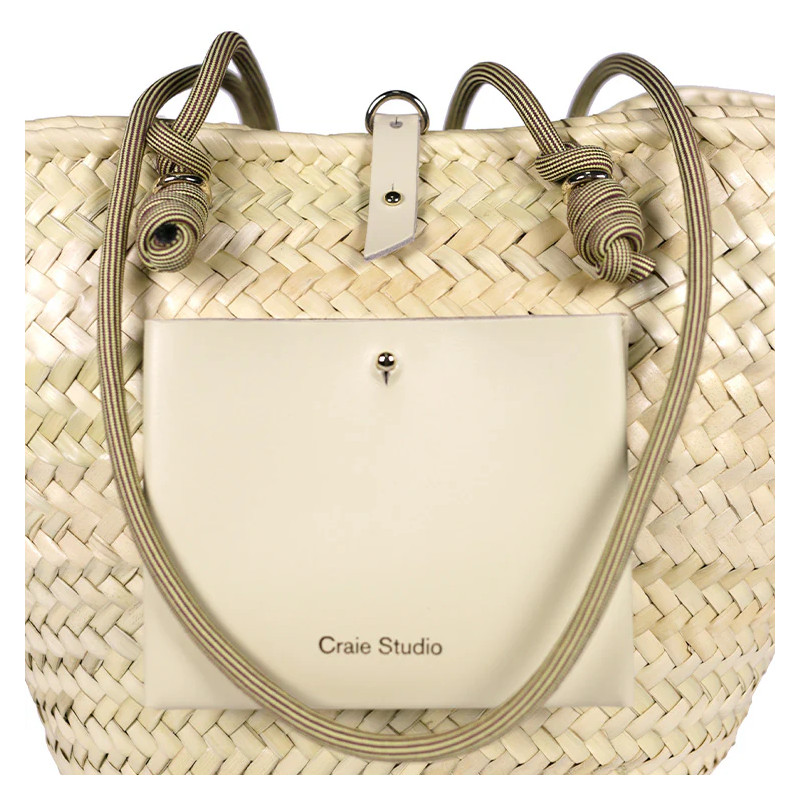 CRAIE STUDIO Panier CALANQUES Creme Rayon