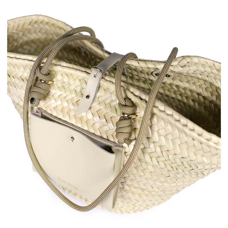 CRAIE STUDIO Panier CALANQUES Creme Rayon