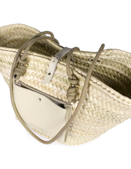 CRAIE STUDIO Panier CALANQUES Creme Rayon