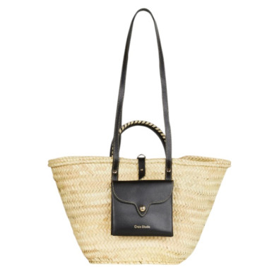 CRAIE STUDIO Panier MONDAY Noir Crème