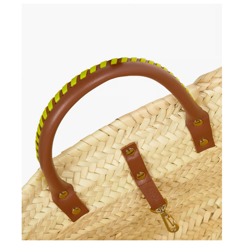 CRAIE STUDIO Panier MONDAY Tan Lime
