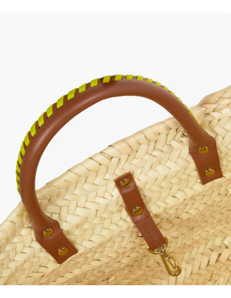 CRAIE STUDIO Panier MONDAY Tan Lime
