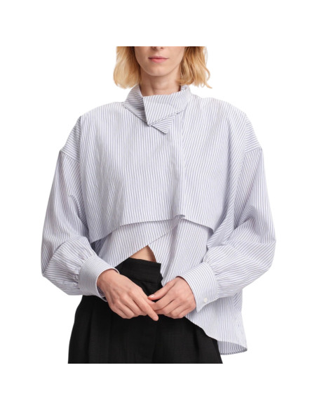 MARGAUX LONNBERG Chemise BIRD Blue Stripes