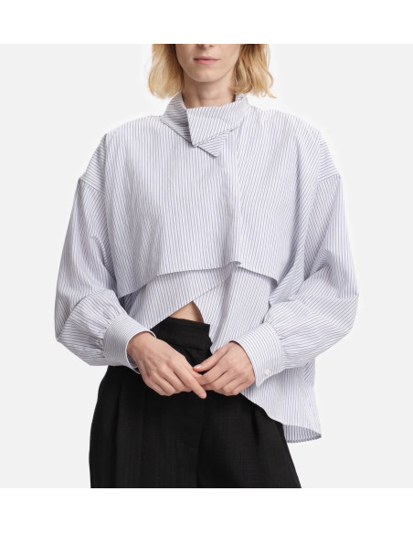 MARGAUX LONNBERG Chemise BIRD Blue Stripes