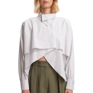 MARGAUX LONNBERG Chemise BIRD Black Stripes