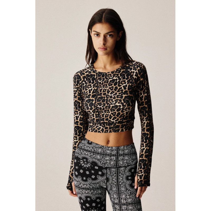 ARIZONA LOVE Top YOGA Léopard