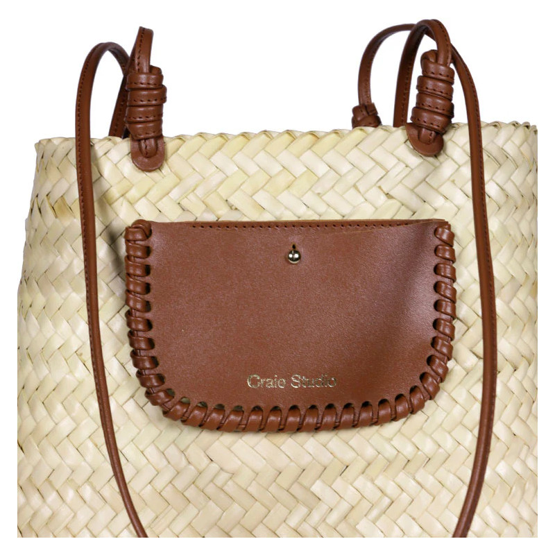 CRAIE STUDIO Panier CRUSH Tan
