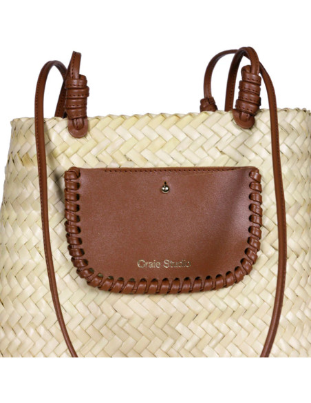 CRAIE STUDIO Panier CRUSH Tan