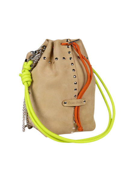 CRAIE STUDIO Sac BECO STUD Nubuck Sand