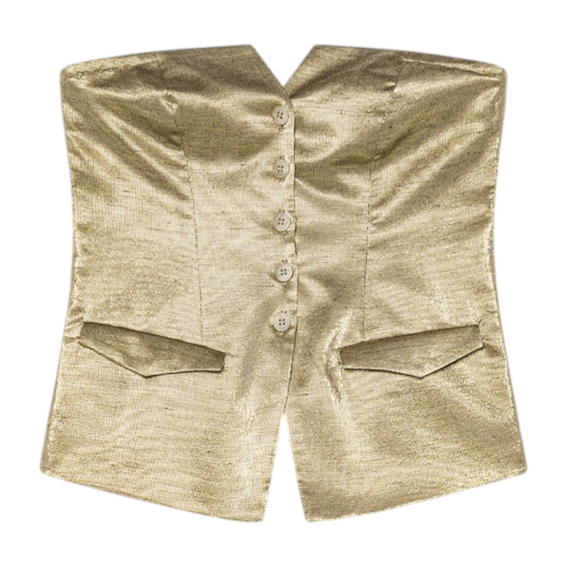 forte_forte Top Bustier doré