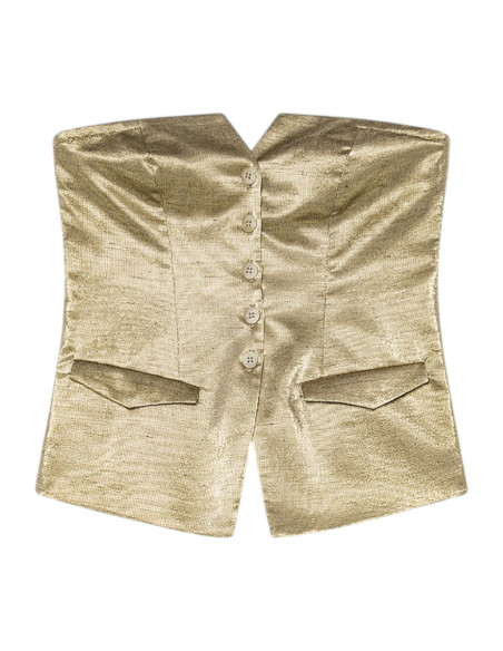forte_forte Top Bustier doré