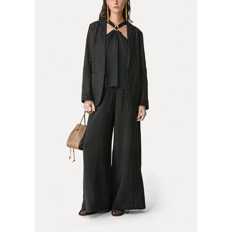 forte_forte Pantalon Flared Lin et Viscose