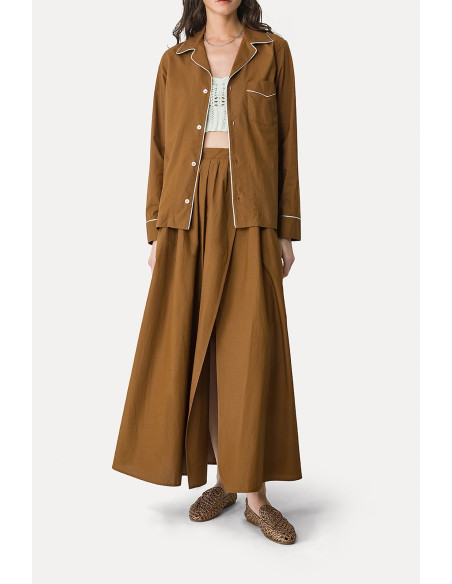 forte_forte Jupe longue en popeline