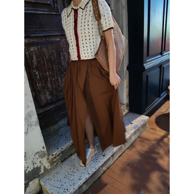 forte_forte Jupe longue en popeline