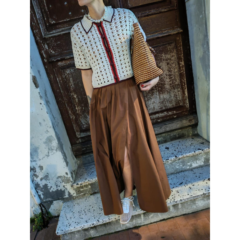 forte_forte Jupe longue en popeline