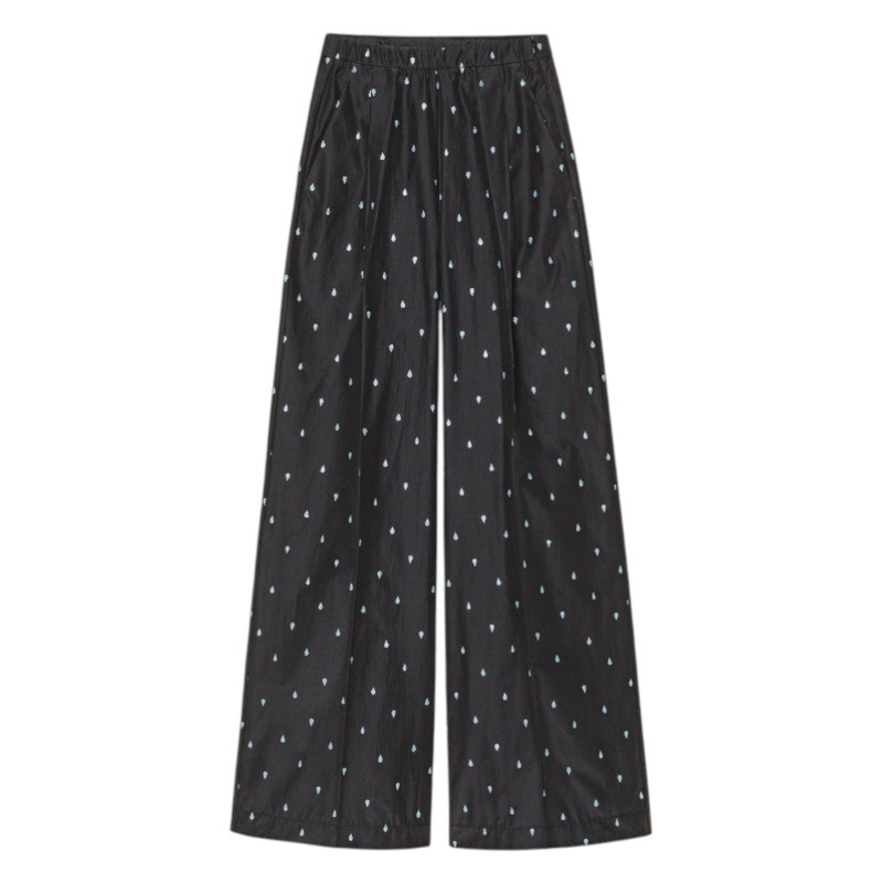 forte_forte Pantalon large pailleté