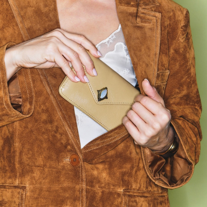 CLARIS VIROT porte-cartes ALEX off white