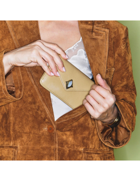 CLARIS VIROT porte-cartes ALEX off white