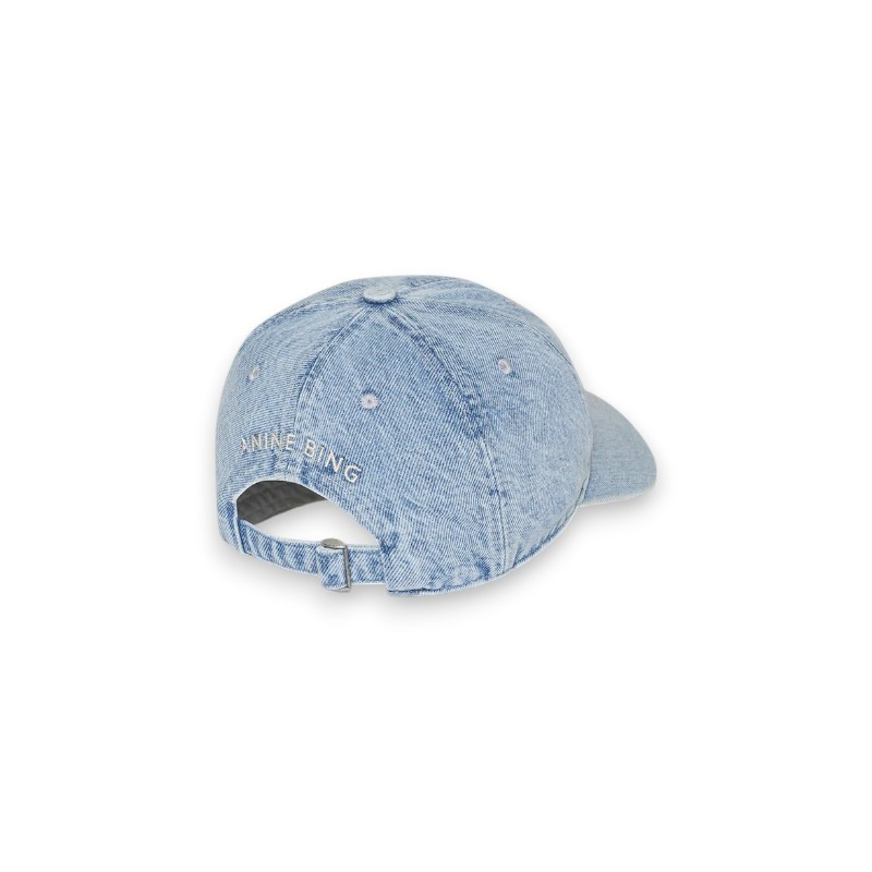 ANINE BING Casquette JEREMY Bleached Blue Denim