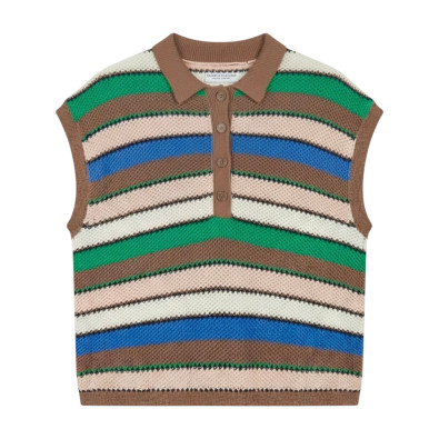 MAJESTIC FILATURES Polo Rayé Multicolore