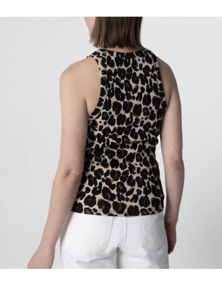 MAJESTIC FILATURES Débardeur Léopard