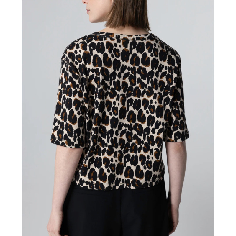 MAJESTIC FILATURES T-Shirt Léopard