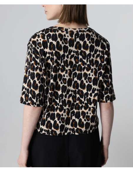 MAJESTIC FILATURES T-Shirt Léopard