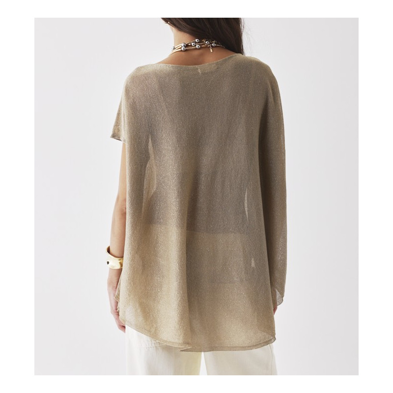 MAJESTIC FILATURES TOP maille fine Doré