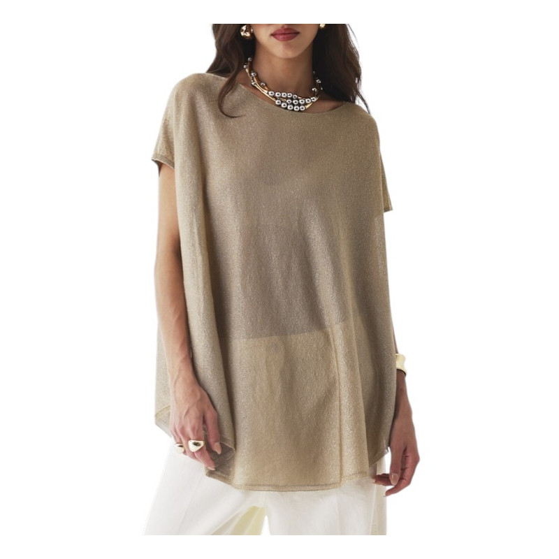 MAJESTIC FILATURES TOP maille fine Doré