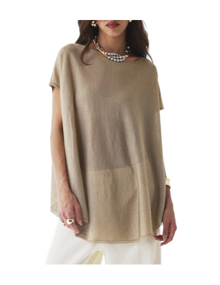 MAJESTIC FILATURES TOP maille fine Doré