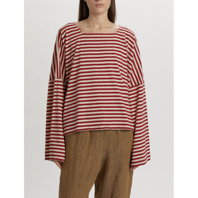 PHISIQUE DU ROLE T-Shirt Marinière Rouge