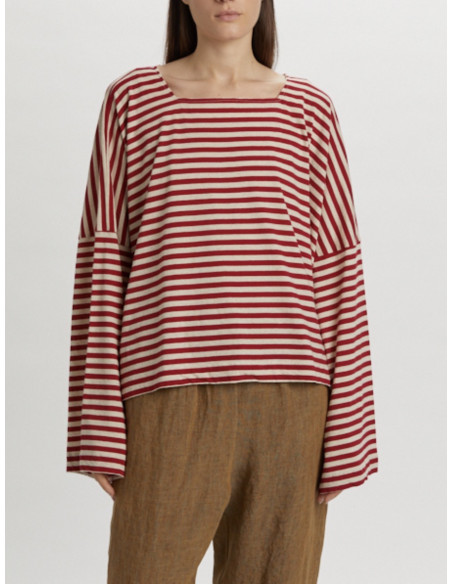 PHISIQUE DU ROLE T-Shirt Marinière Rouge