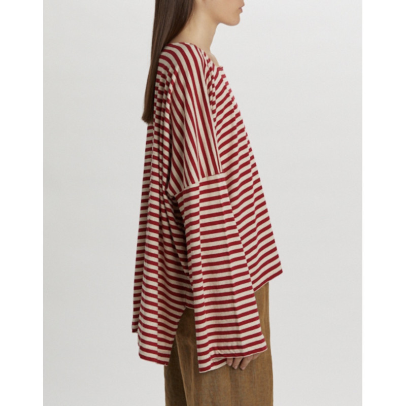 PHISIQUE DU ROLE T-Shirt Marinière Rouge